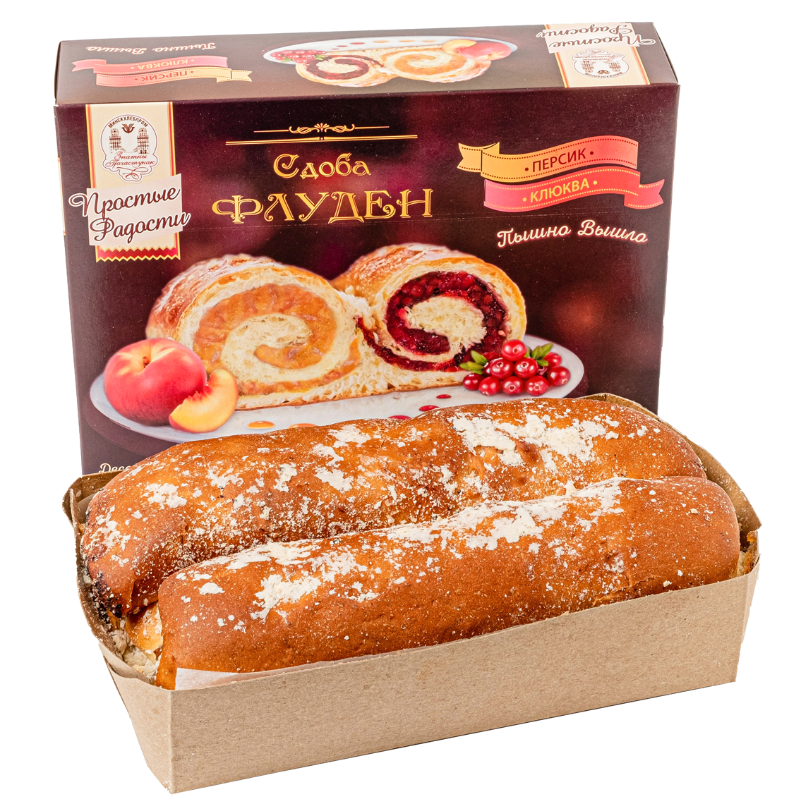 Сдоба «Флуден с персиком и клюквой» 0,35 кг 