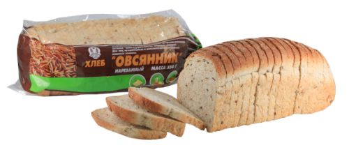 Хлеб "Овсянник" (формовой), 0,55 нарПАК
