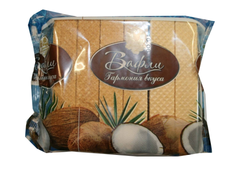 Вафлі з водарам какоса в\г, 0.14 пп