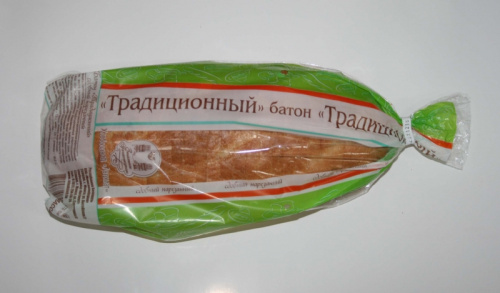 Батон "Традыцыйны" здобны нар. Пак 0.4