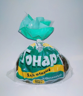 Хлеб Гонар цёмны 450 г. пакет парэз.